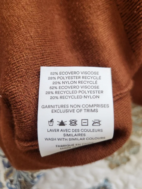 Frank & Oak Cropped Mock Neck Sweater - Picture 3 of 7